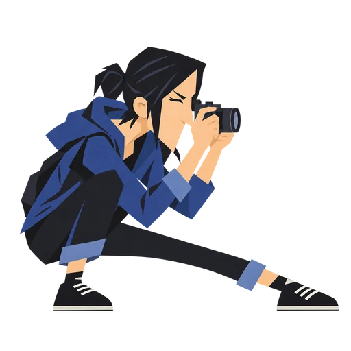 写真家のキャラクター(女性)