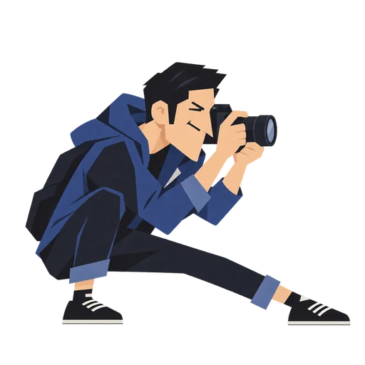 写真家のキャラクター(男性)