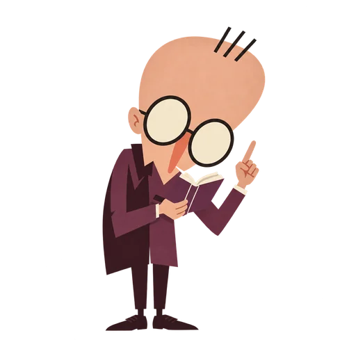 学者のキャラクター(男性)